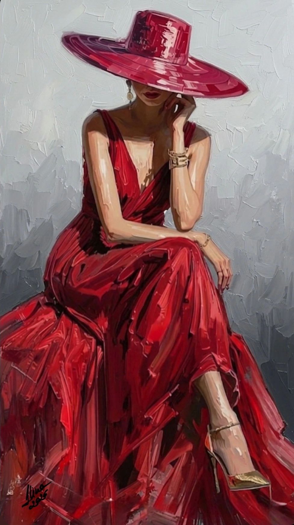 ArteDiAlina.com painting: Mysterious Lady